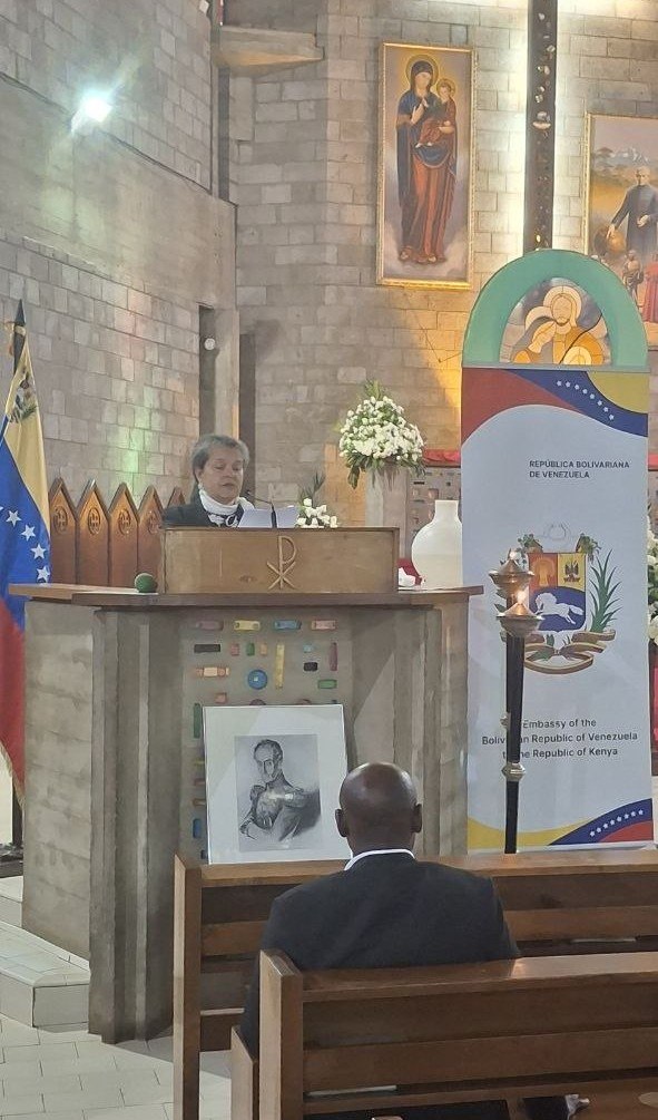 Misa en Nairobi honra a víctimas del doble terremoto en Venezuela y exalta legado de Simón Bolívar